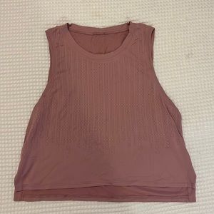 Lululemon Cropped High Neck Tank